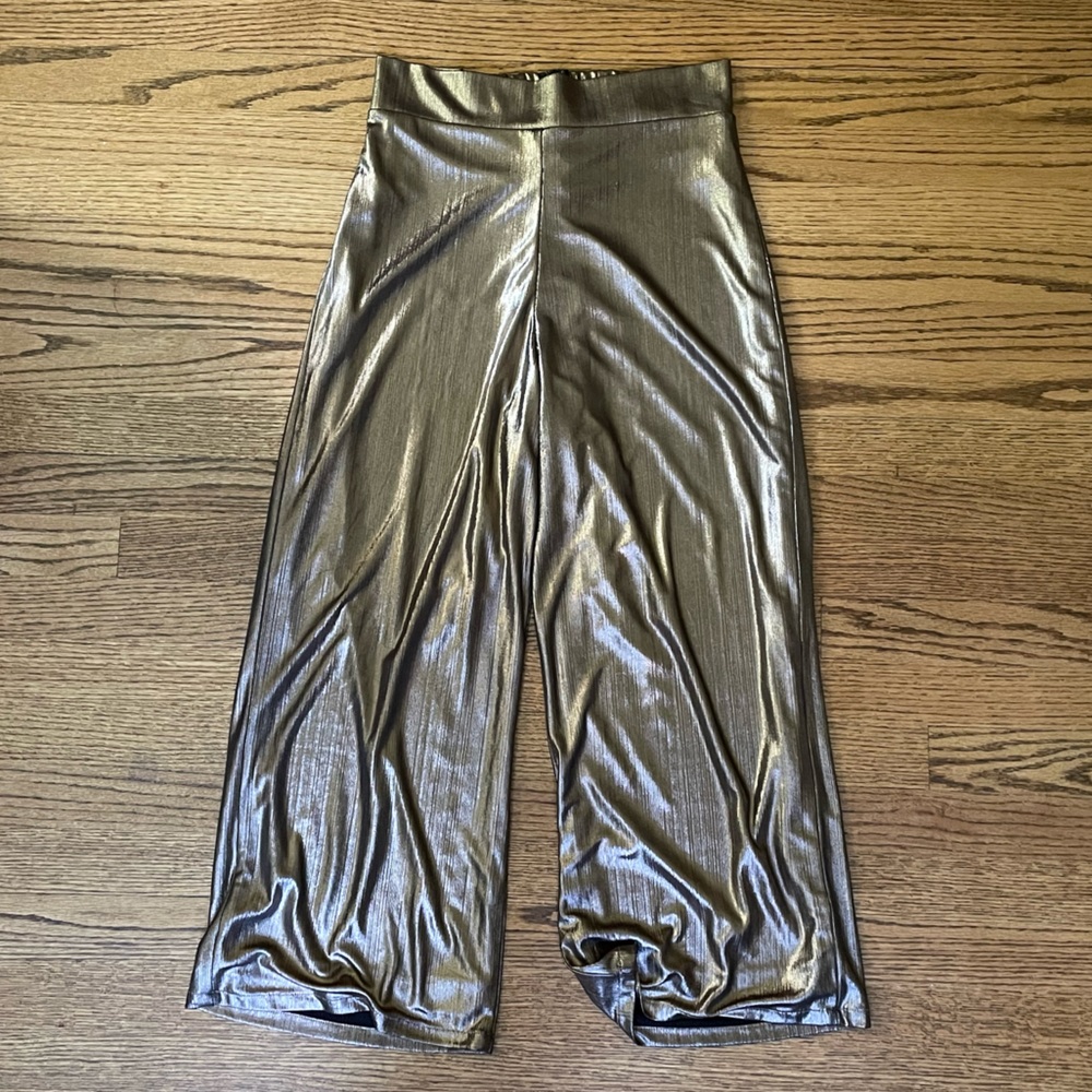 East N West Metallic Pants
